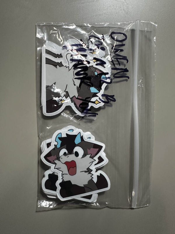 Monochrome sticker pack.